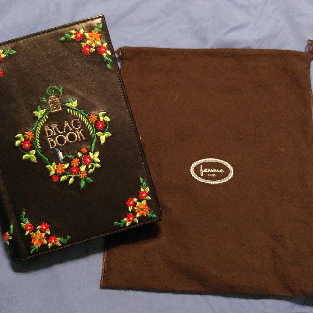 NWT Femme Sud Ex Libris Book Clutch RARE!